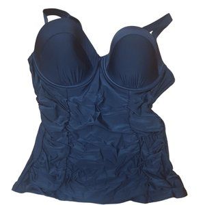 Swimsuits For All Black Top Bikinis Coverups Size 14